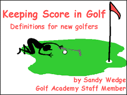 Cover slide for presentation on keeping score in golf